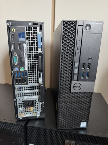 Dell OptiPlex Desktop von vorne und hinten